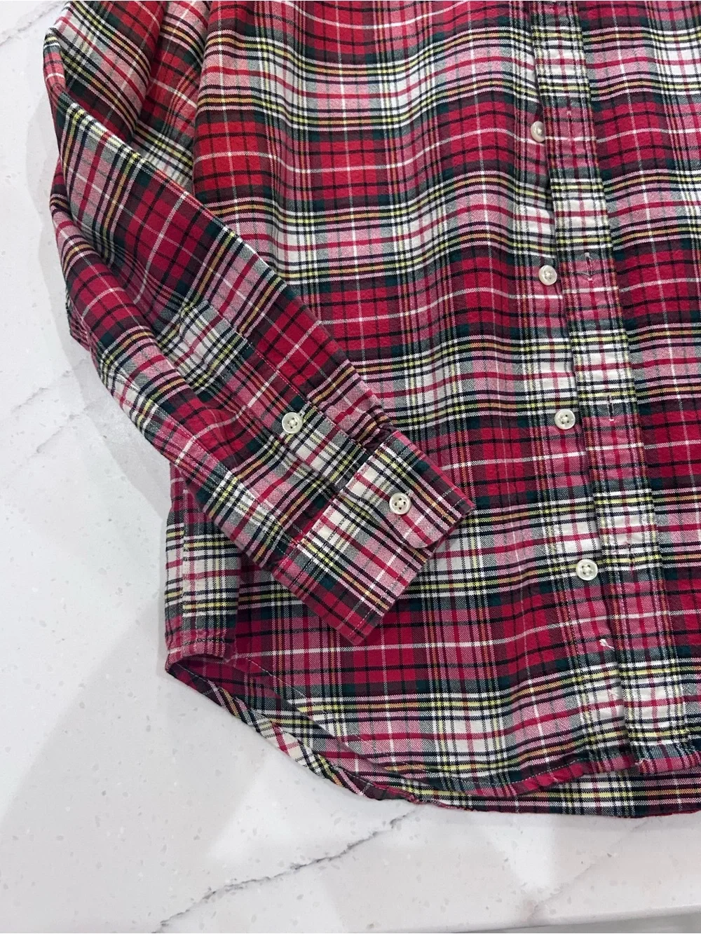 Kids RALPH LAUREN POLO size M 12/14 Plaid Button-Down Shirt - Classic Casual